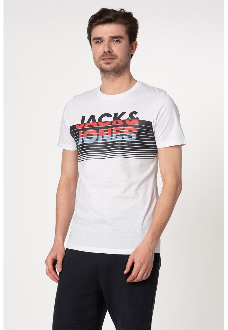 Jack&Jones Памучна тениска Tee с лого - Pepit.bg