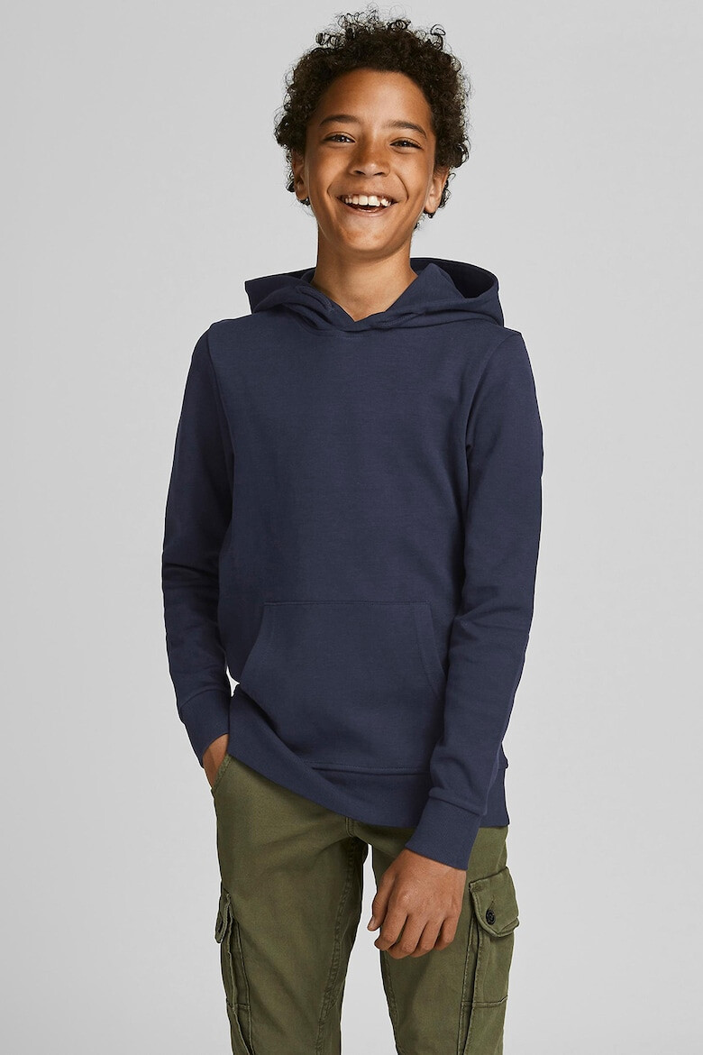 Jack & Jones Памучно худи с джоб тип кенгуру - Pepit.bg