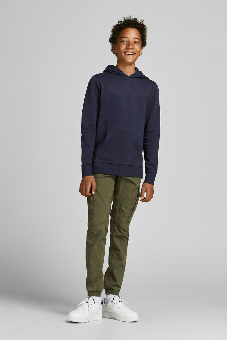 Jack & Jones Памучно худи с джоб тип кенгуру - Pepit.bg