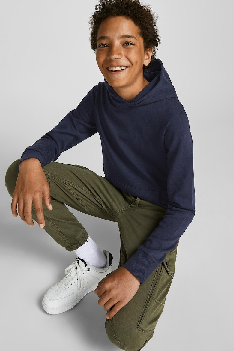 Jack & Jones Памучно худи с джоб тип кенгуру - Pepit.bg