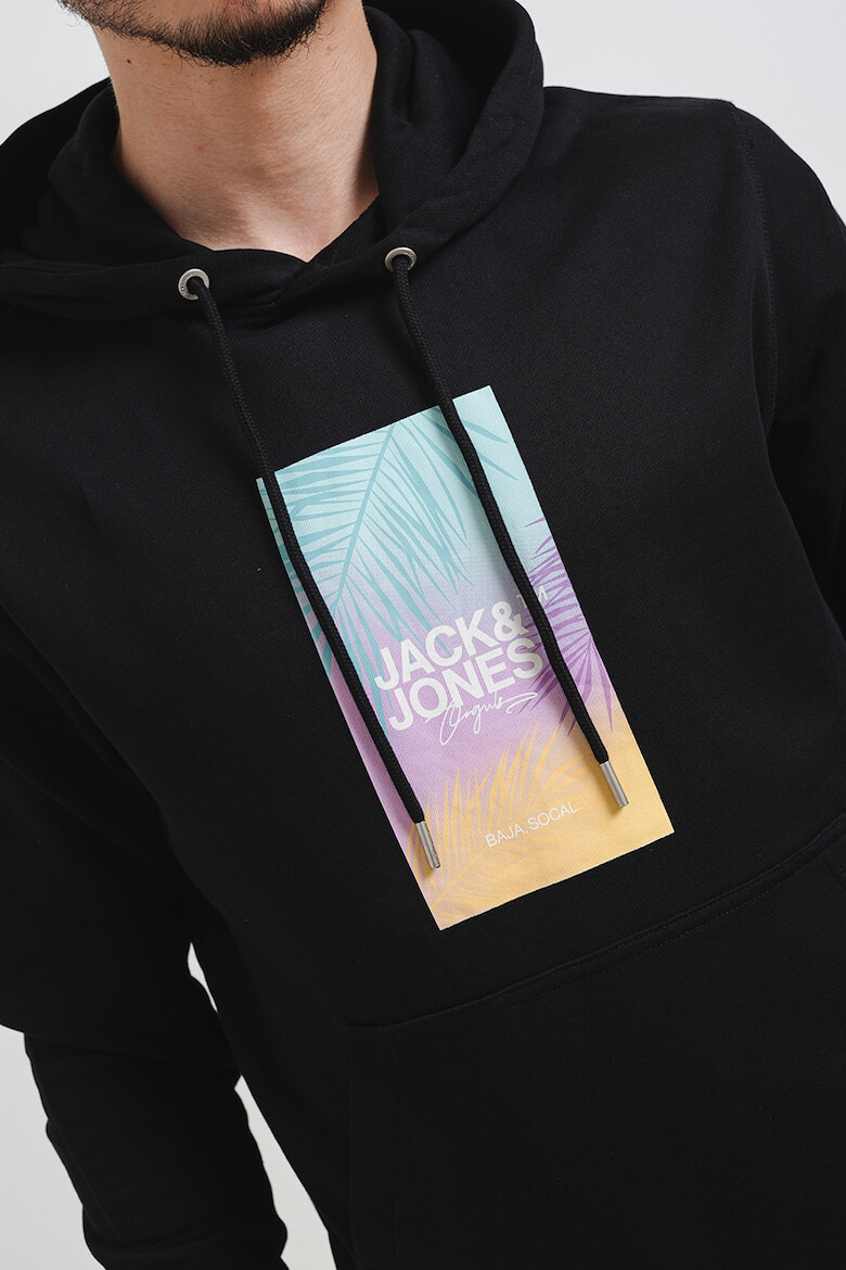 Jack  Jones Памучно худи с принт - Pepit.bg