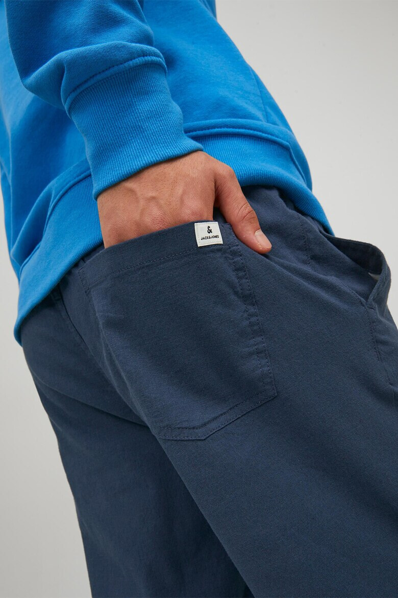 Jack & Jones Панталон с лен с връзка - Pepit.bg