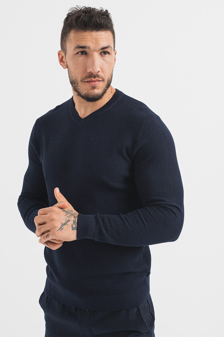 Jack & Jones Пуловер Arthur с шпиц - Pepit.bg