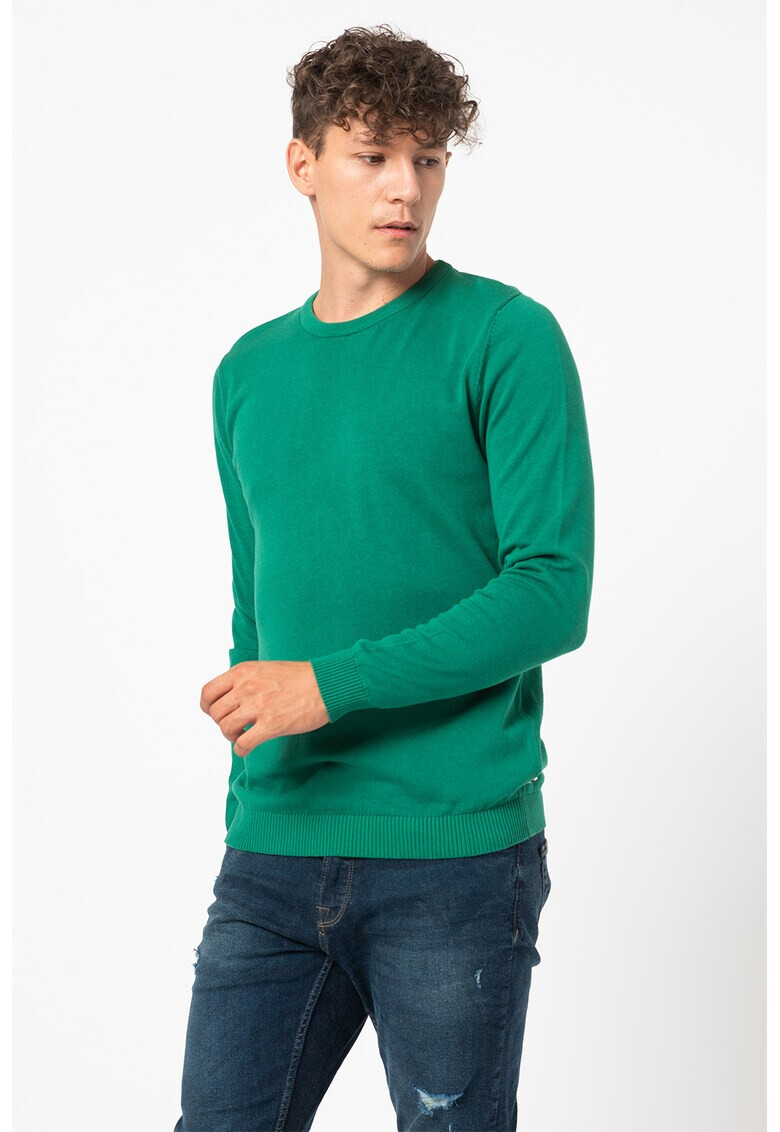 Jack&Jones Пуловер Basic с фина плетка - Pepit.bg