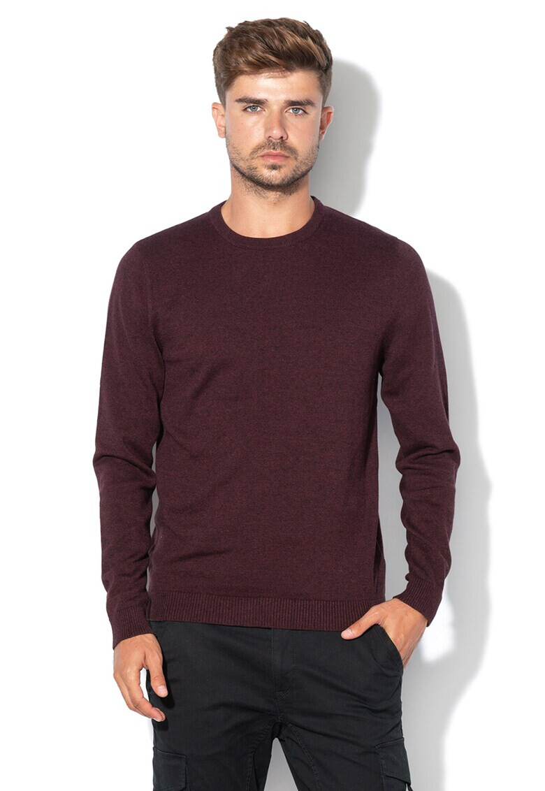 Jack & Jones Пуловер Basic с фина плетка - Pepit.bg