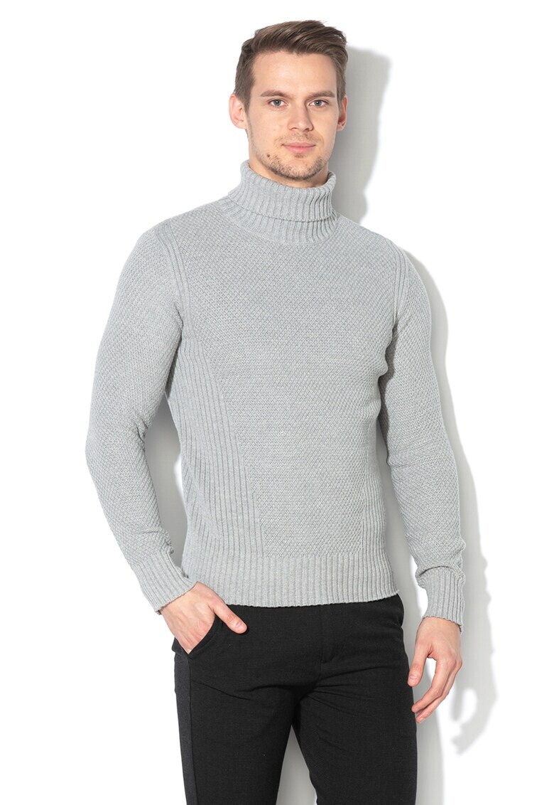 Jack&Jones Пуловер Bendix с поло - Pepit.bg