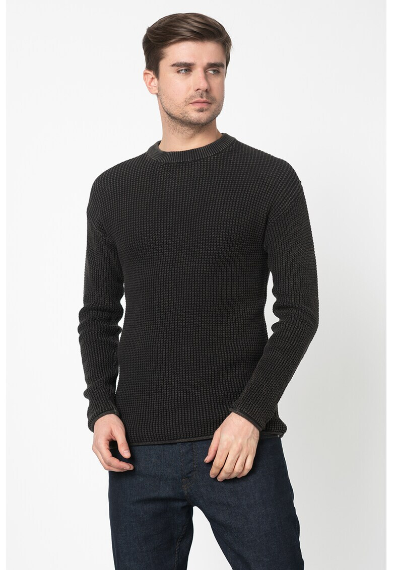 Jack&Jones Пуловер Benji с рипс - Pepit.bg