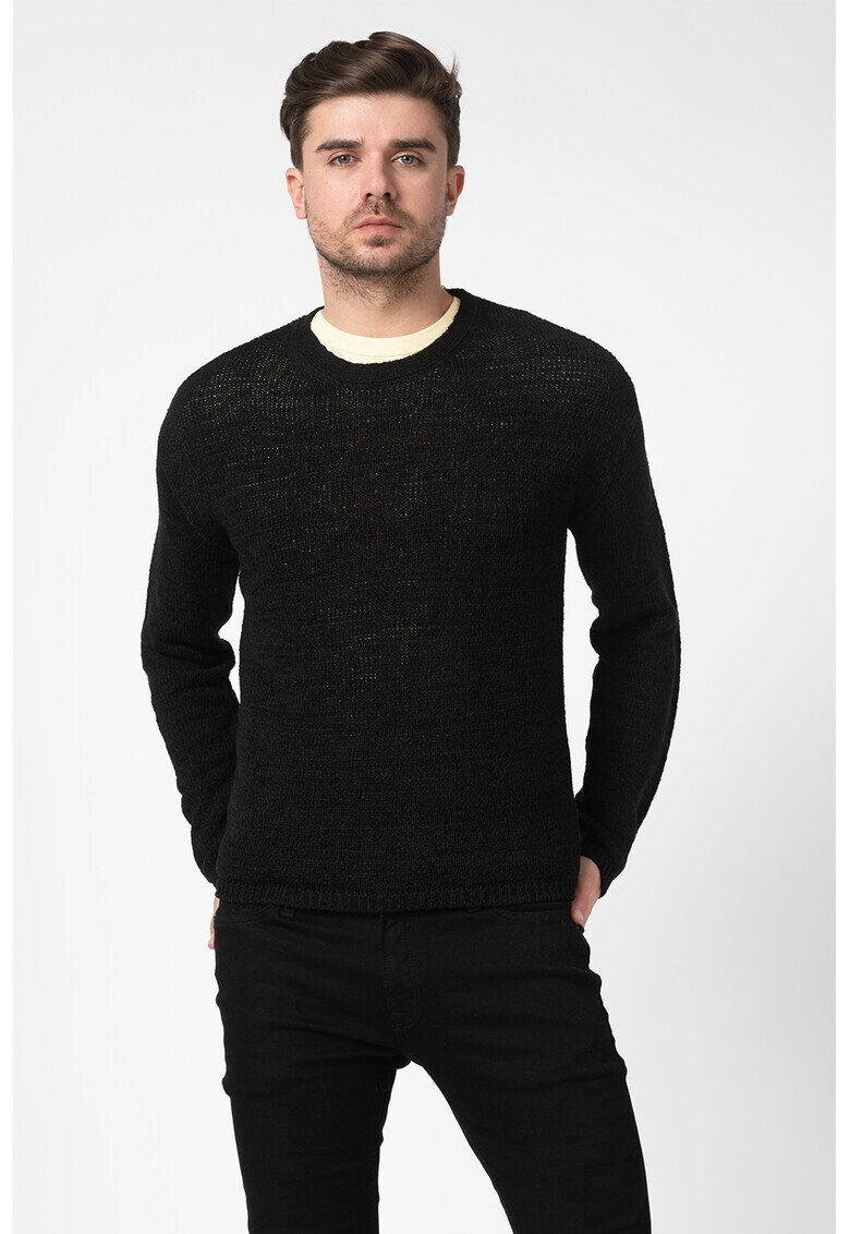 Jack&Jones Пуловер Blarock с паднали ръкави - Pepit.bg