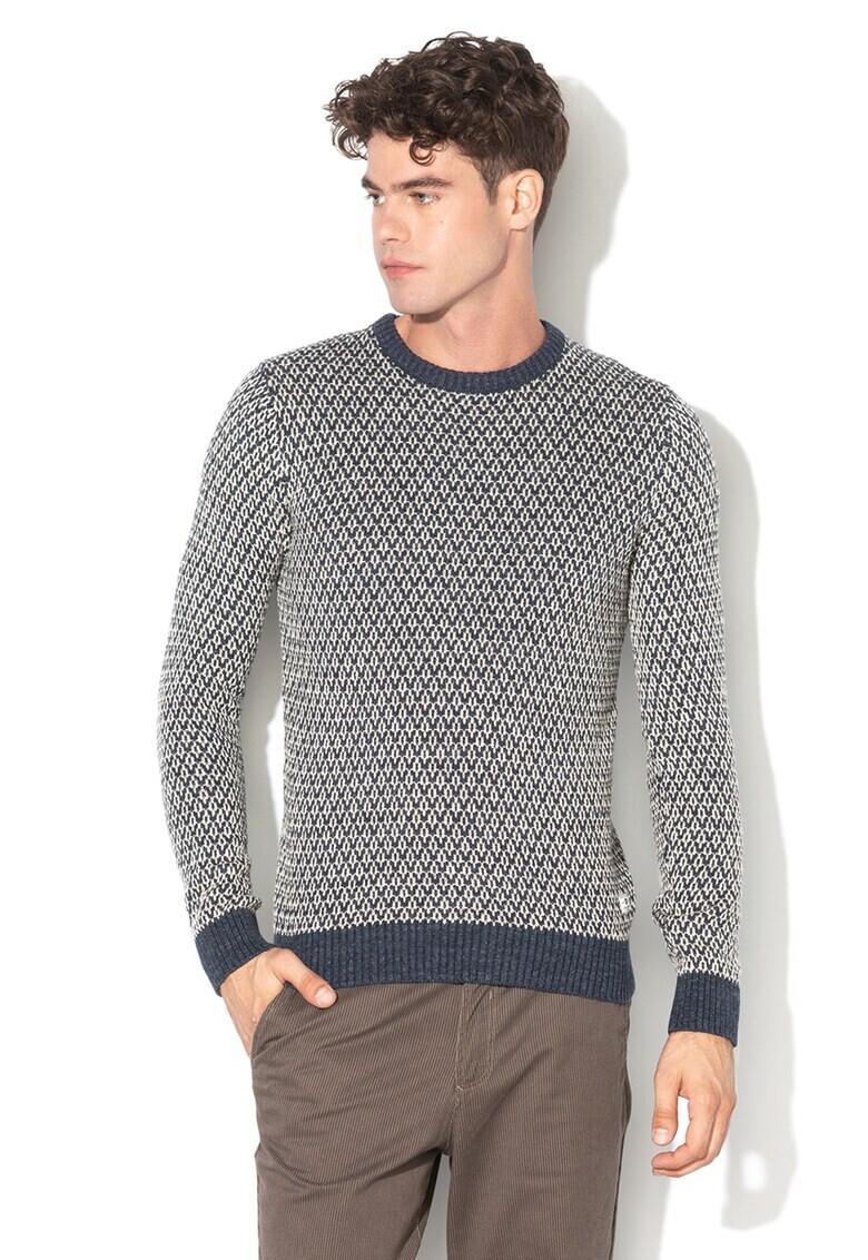 Jack&Jones Пуловер Deep с овално деколте - Pepit.bg