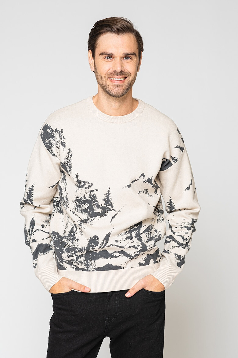 Jack & Jones Пуловер Desert с овално деколте - Pepit.bg