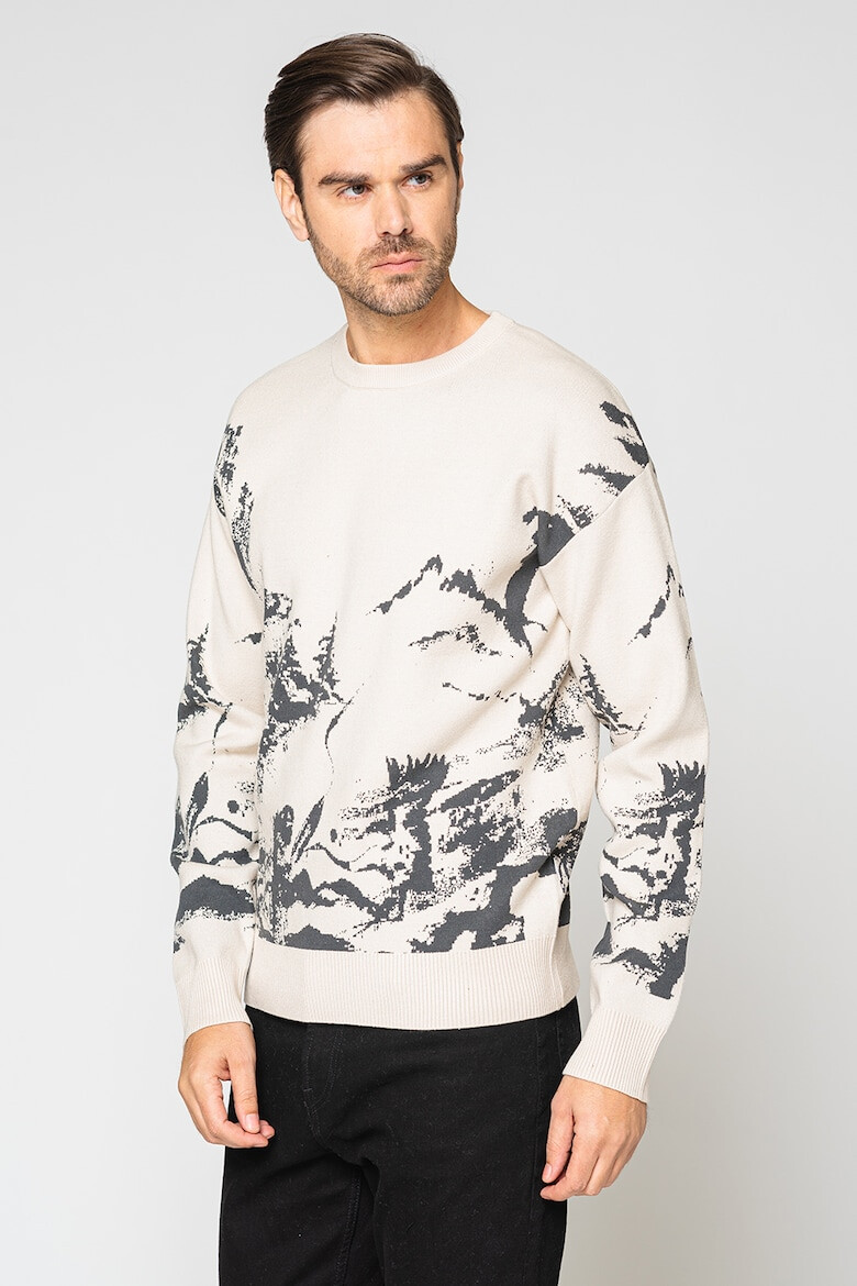 Jack & Jones Пуловер Desert с овално деколте - Pepit.bg