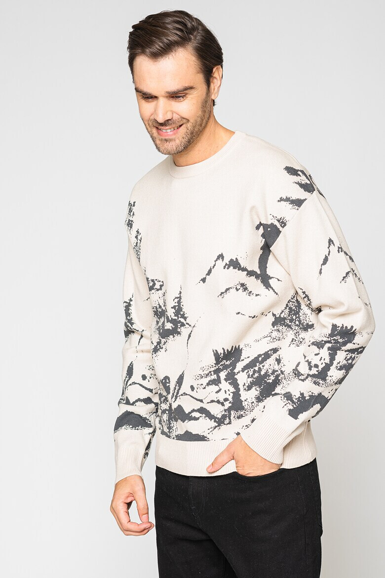 Jack & Jones Пуловер Desert с овално деколте - Pepit.bg