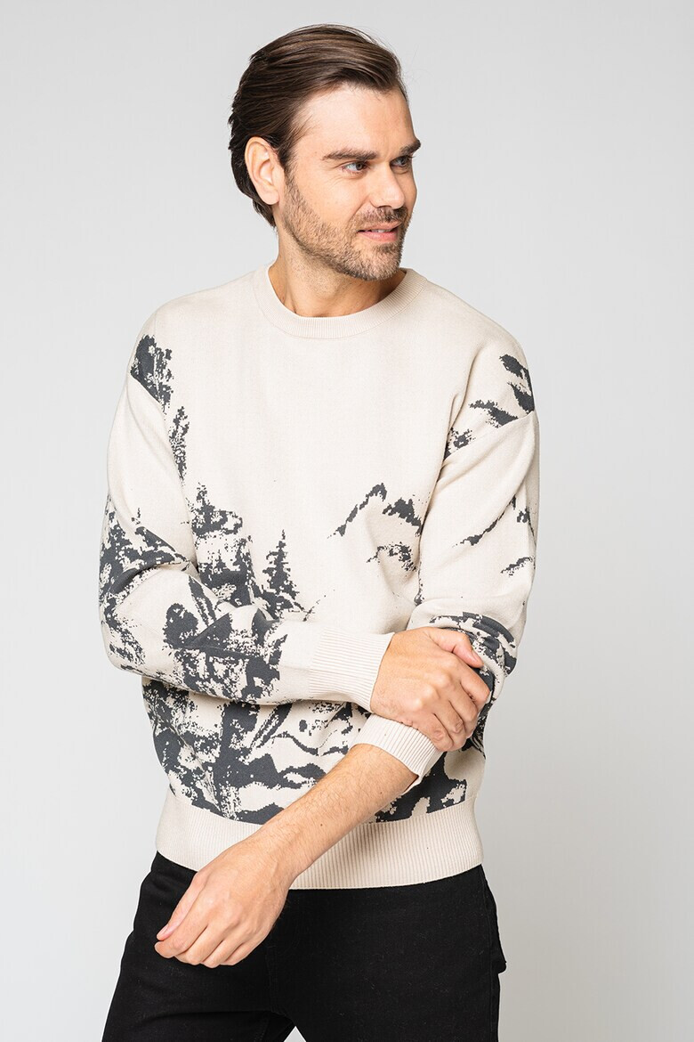 Jack & Jones Пуловер Desert с овално деколте - Pepit.bg
