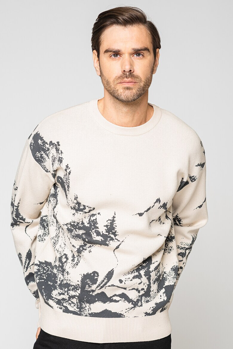 Jack & Jones Пуловер Desert с овално деколте - Pepit.bg