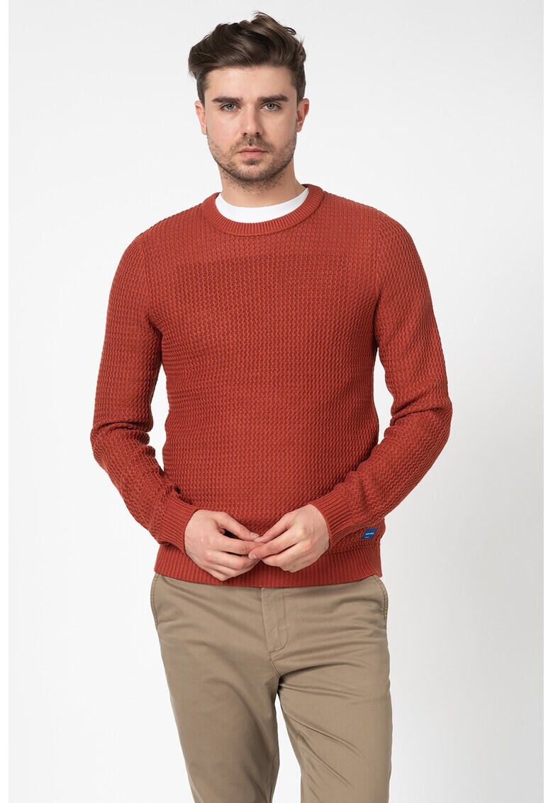 Jack&Jones Пуловер Field с овално деколте - Pepit.bg