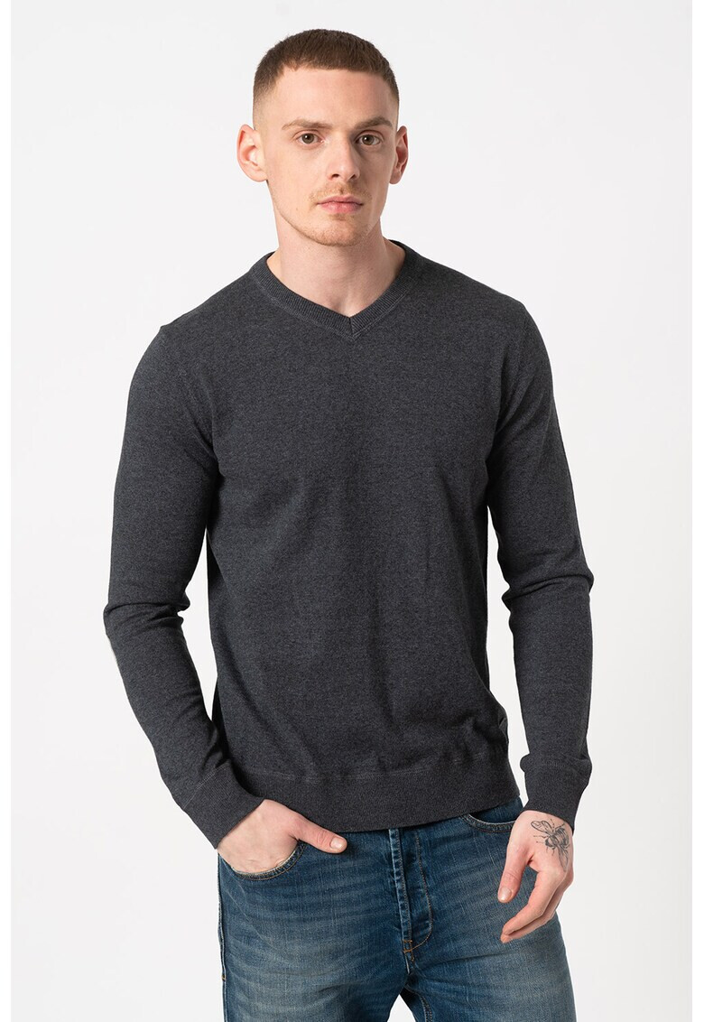 Jack&Jones Пуловер Frank с шпиц - Pepit.bg