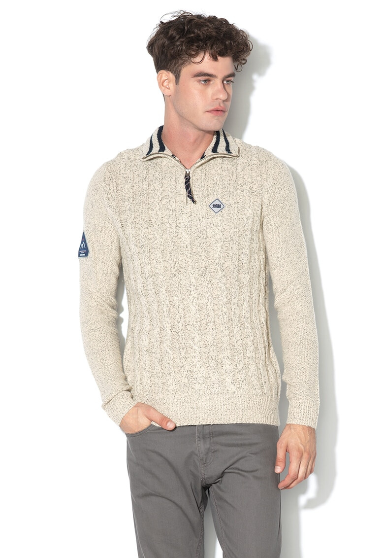 Jack&Jones Пуловер Jeffrey с цип - Pepit.bg