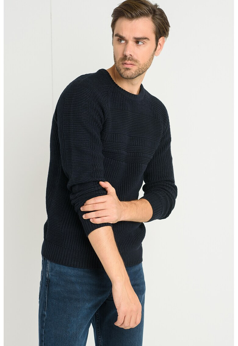 Jack & Jones Пуловер Power с овално деколте - Pepit.bg