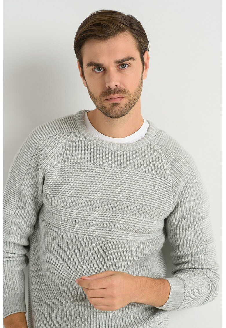 Jack & Jones Пуловер Power с овално деколте - Pepit.bg