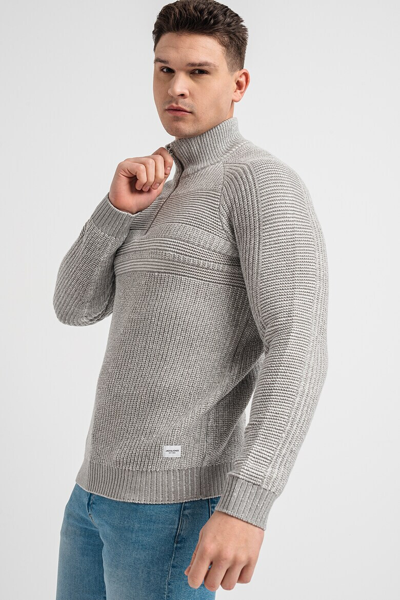 Jack & Jones Пуловер с къс цип - Pepit.bg