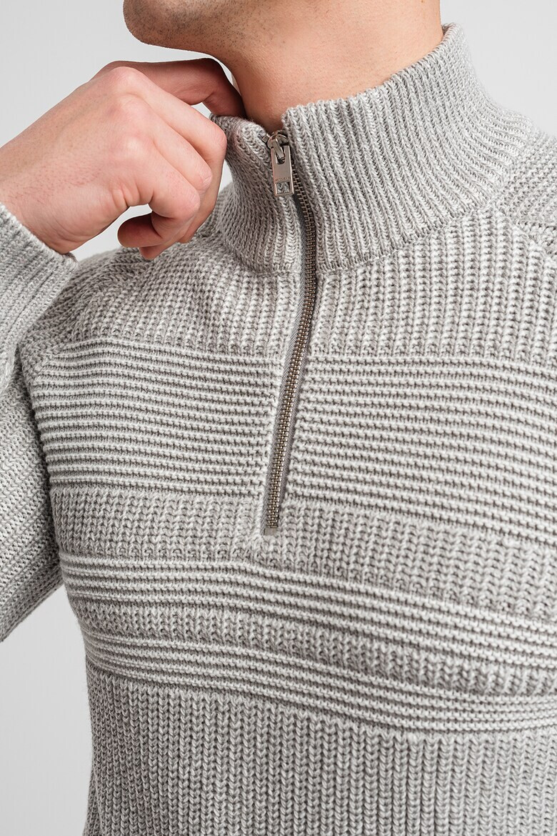 Jack & Jones Пуловер с къс цип - Pepit.bg