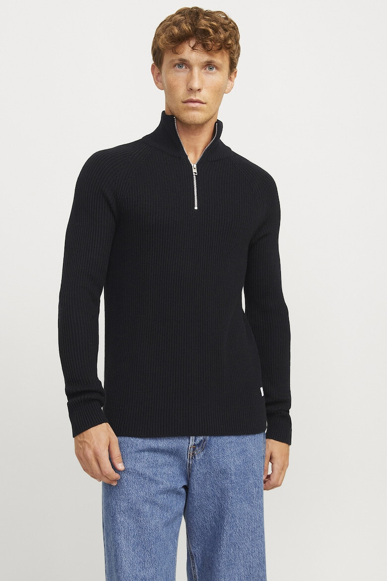 Jack & Jones Пуловер с къс цип - Pepit.bg