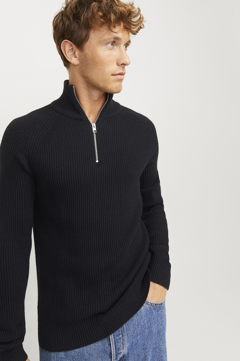 Jack & Jones Пуловер с къс цип - Pepit.bg