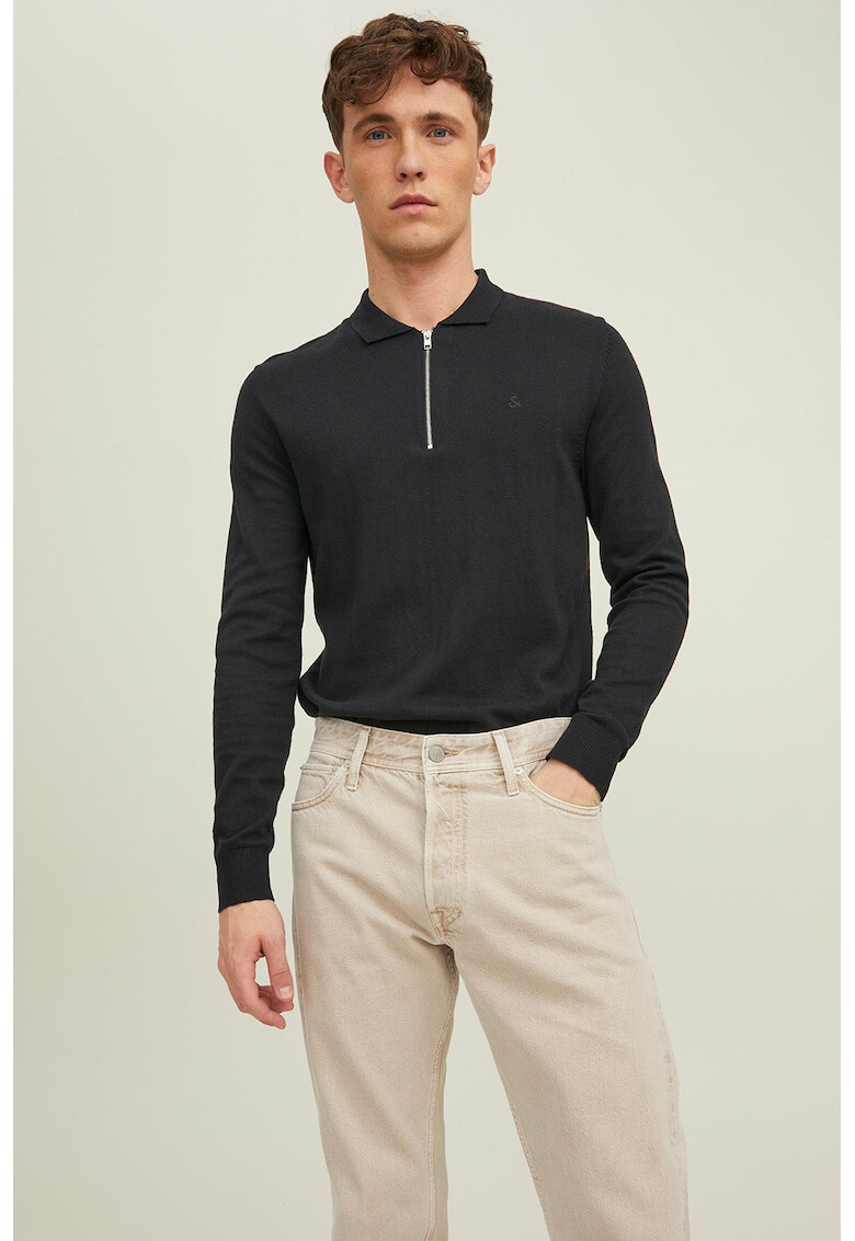 Jack & Jones Пуловер с остра яка - Pepit.bg