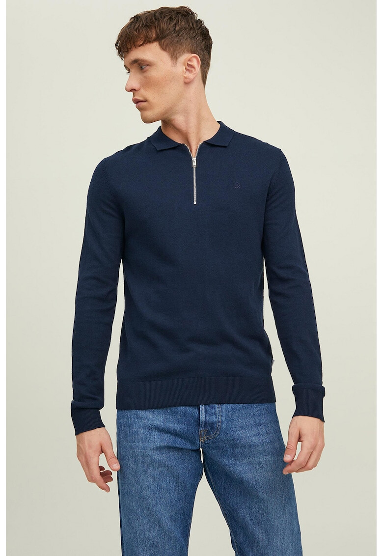 Jack & Jones Пуловер с остра яка - Pepit.bg