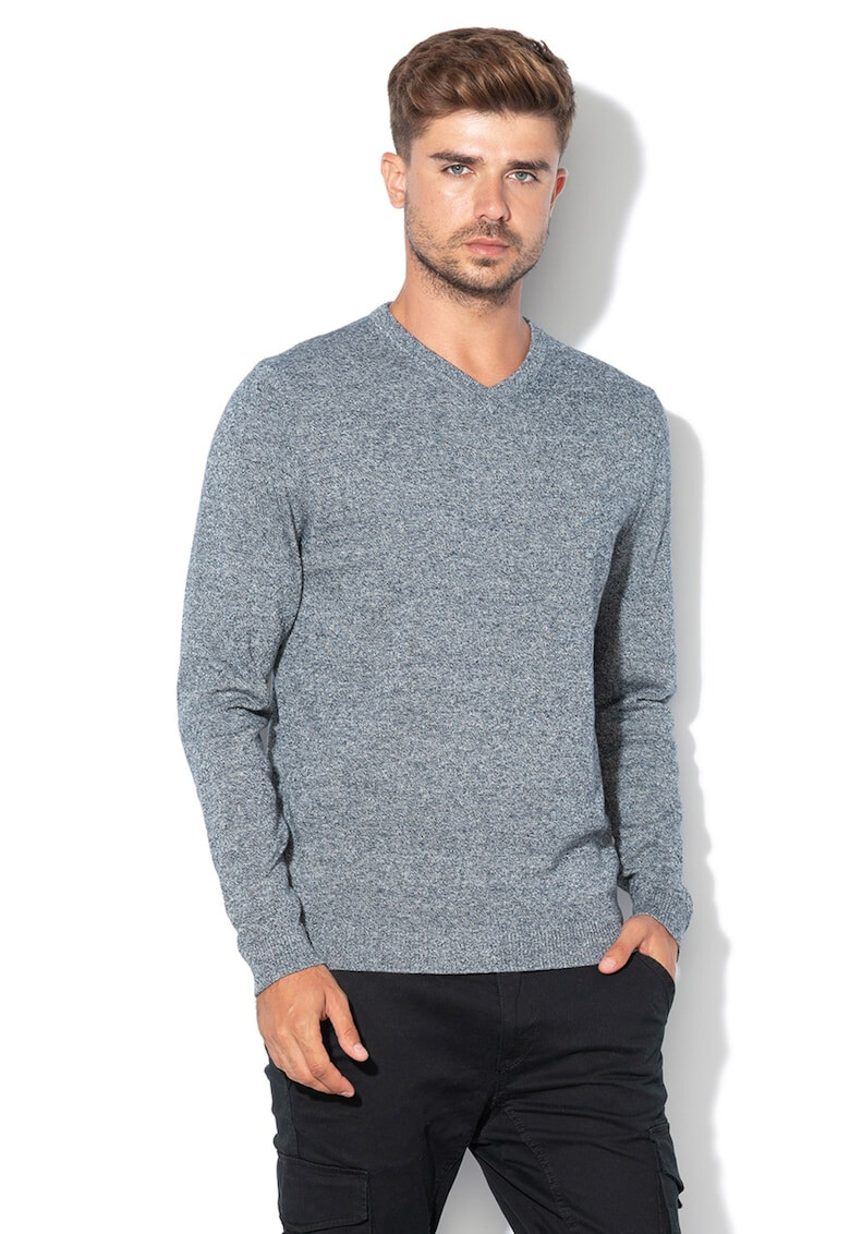 Jack & Jones Пуловер с шпиц - Pepit.bg