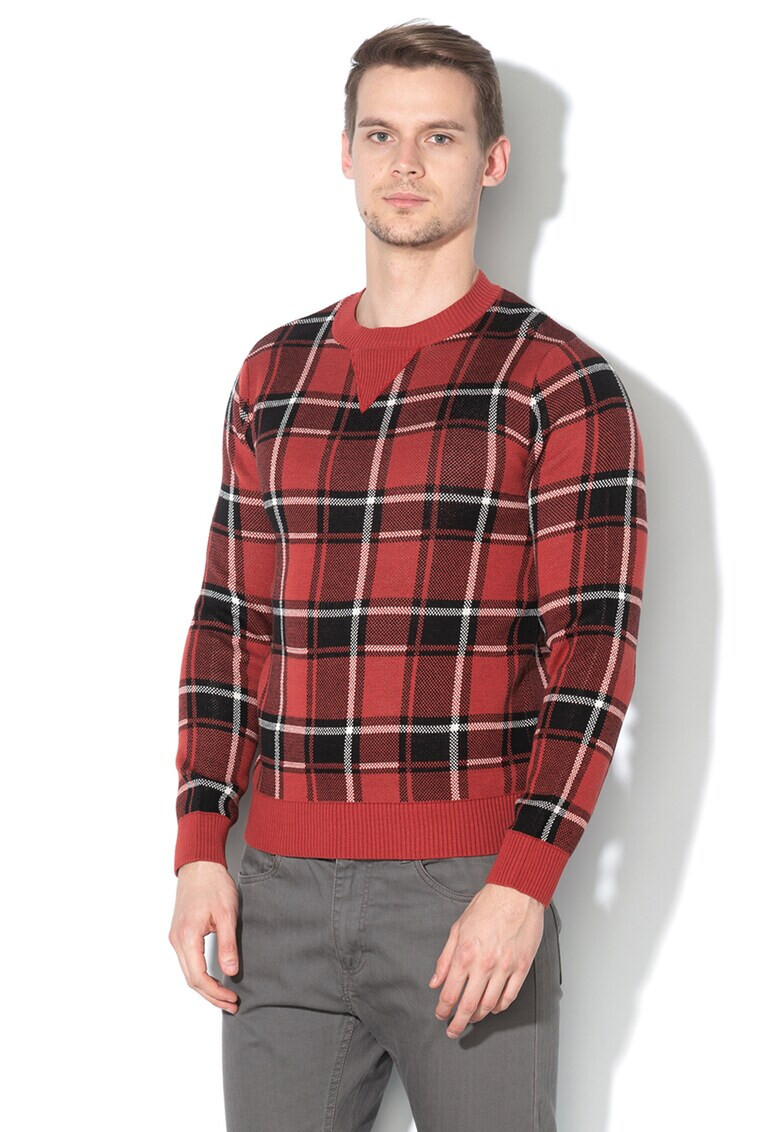 Jack&Jones Пуловер Sven на каре - Pepit.bg