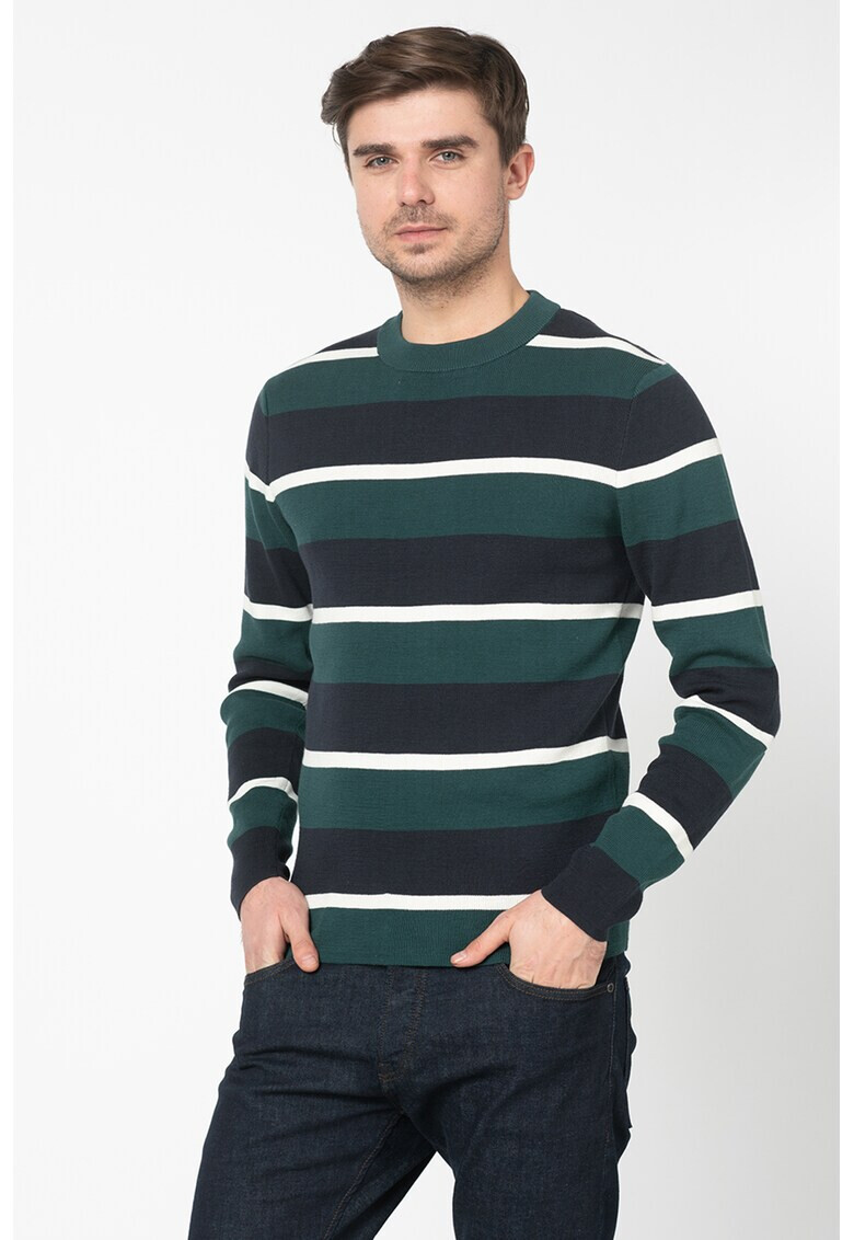 Jack&Jones Раиран пуловер Globe - Pepit.bg