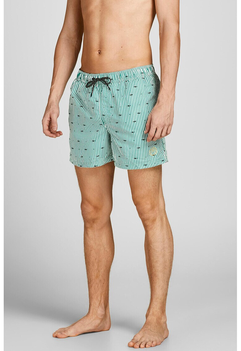 Jack & Jones Раирани плувни шорти - Pepit.bg