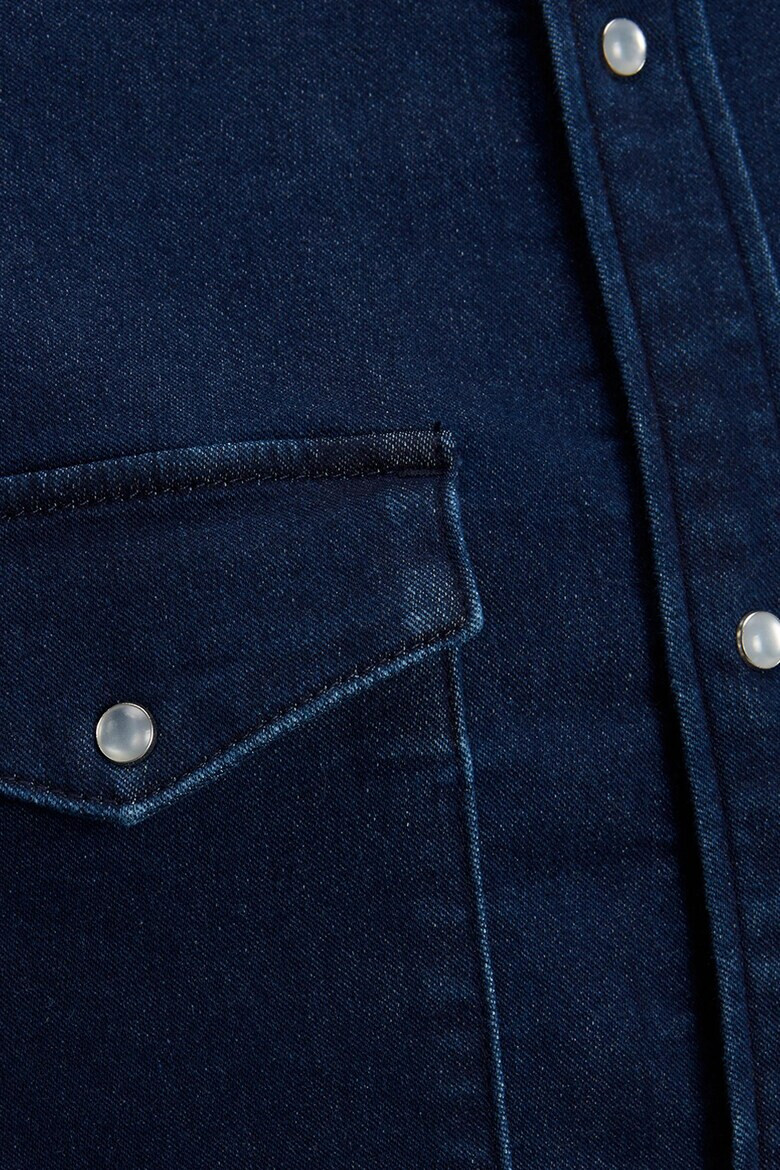 Jack & Jones Риза от деним с капси - Pepit.bg