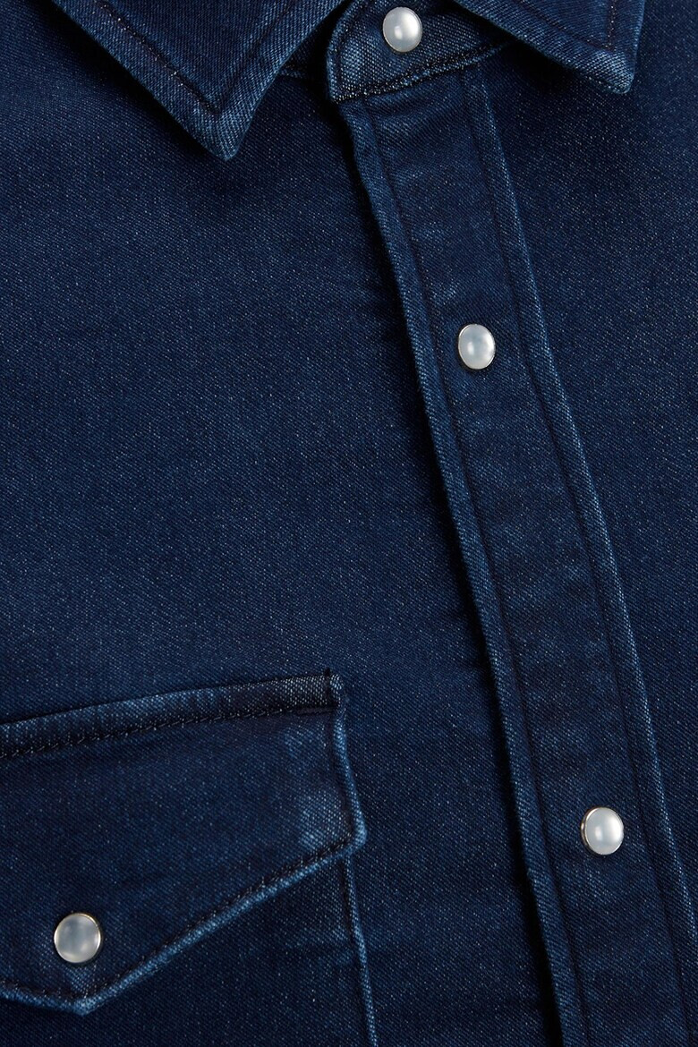 Jack & Jones Риза от деним с капси - Pepit.bg