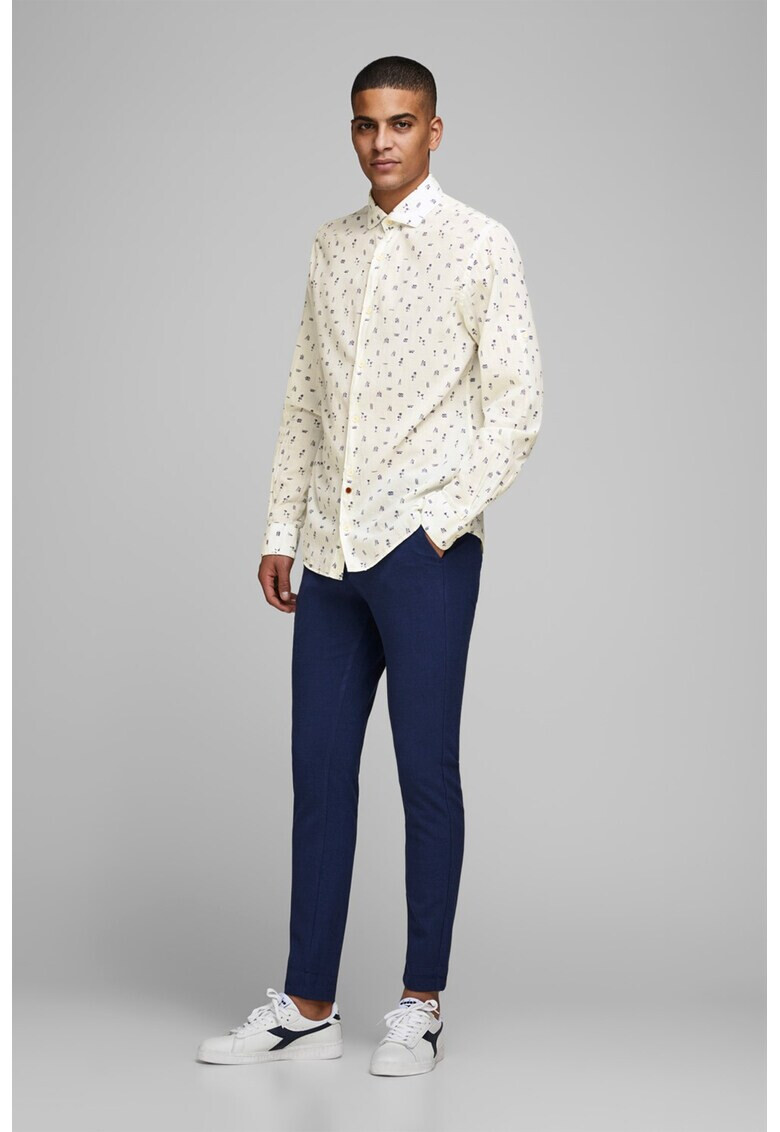 Jack&Jones Риза с лен B 1 - Pepit.bg