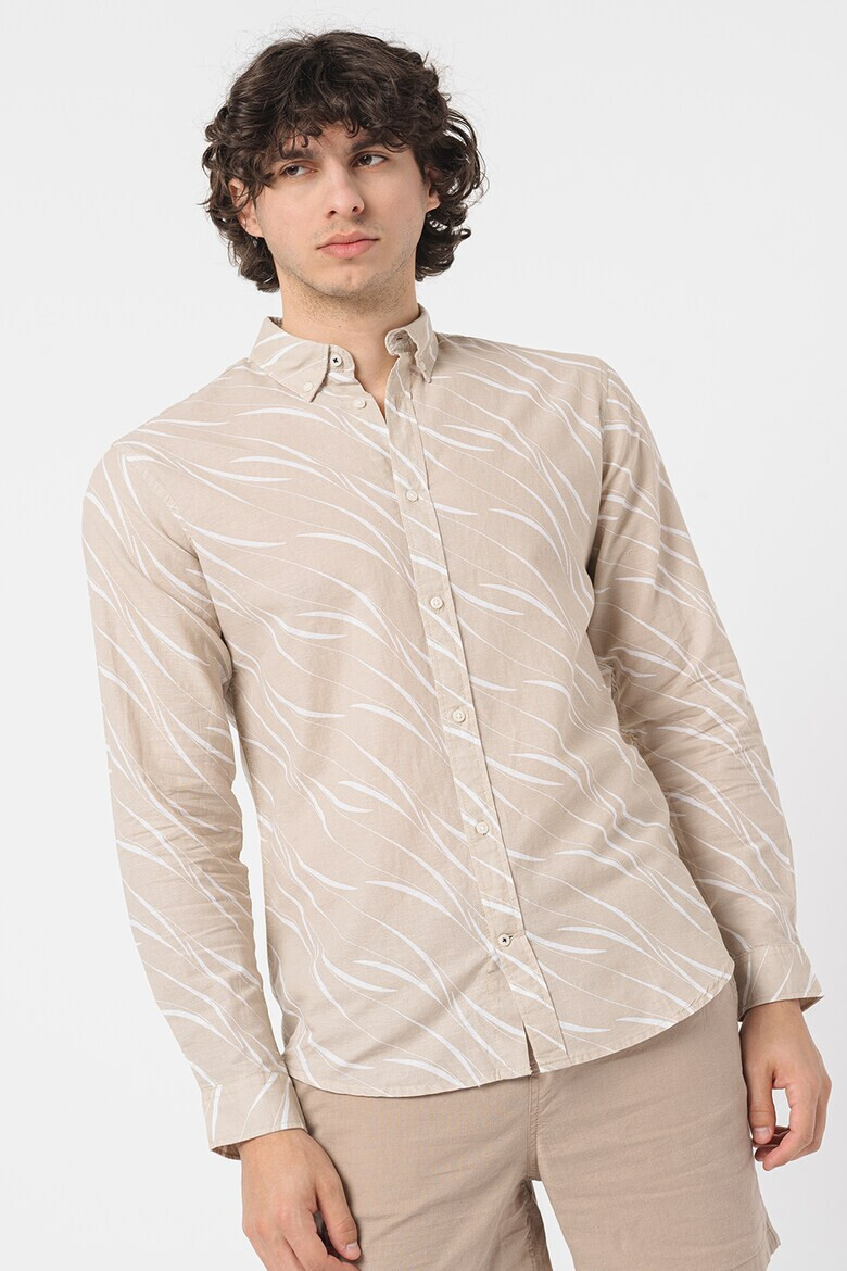 Jack & Jones Риза Summer Oxford с лен - Pepit.bg