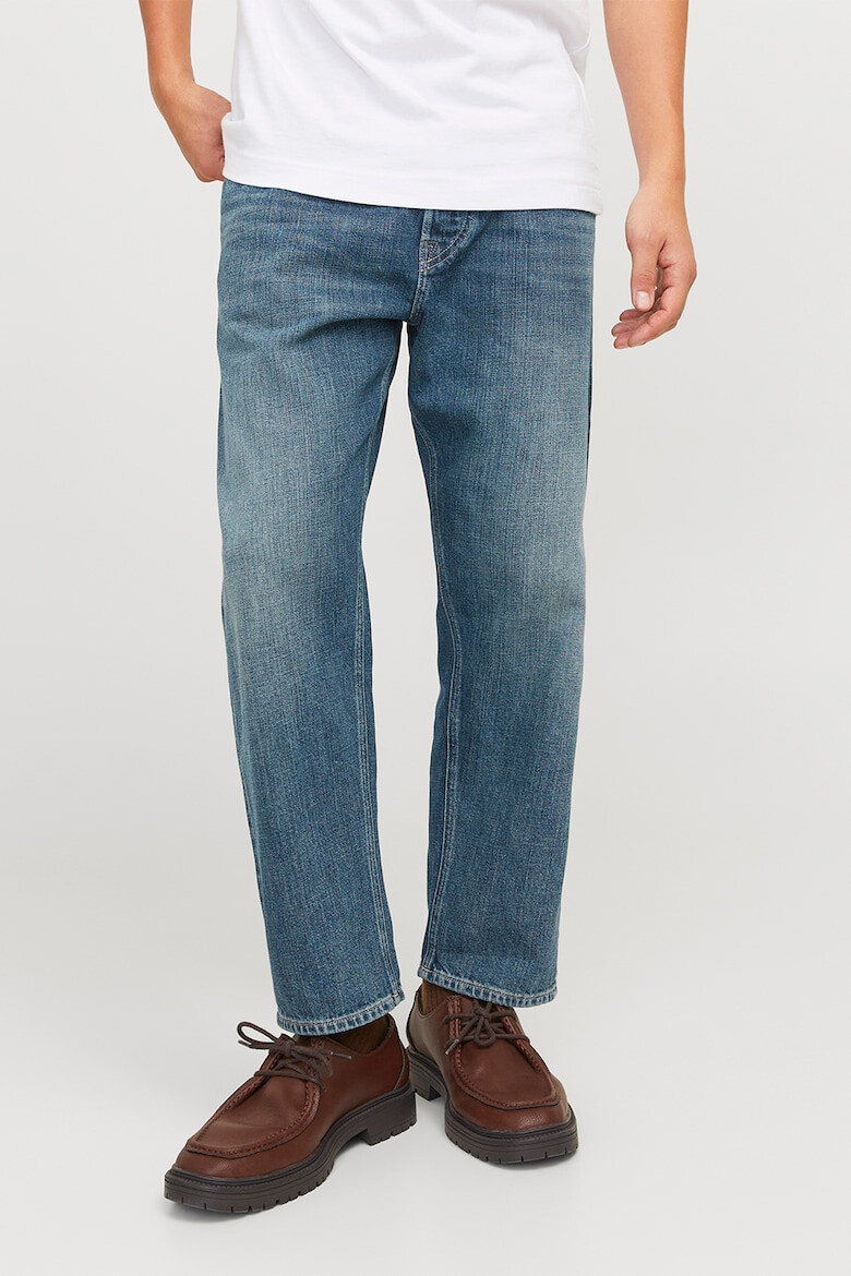 Jack  Jones Скосени дънки - Прашно синьо - Pepit.bg