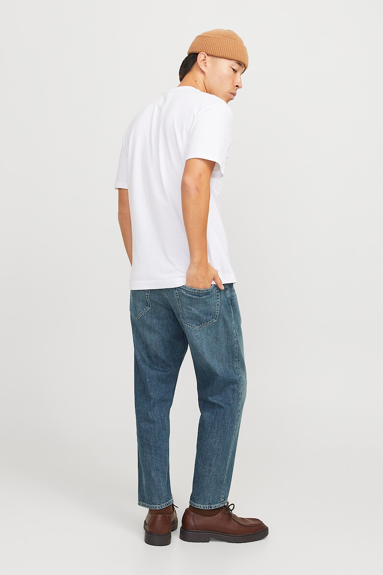 Jack  Jones Скосени дънки - Прашно синьо - Pepit.bg