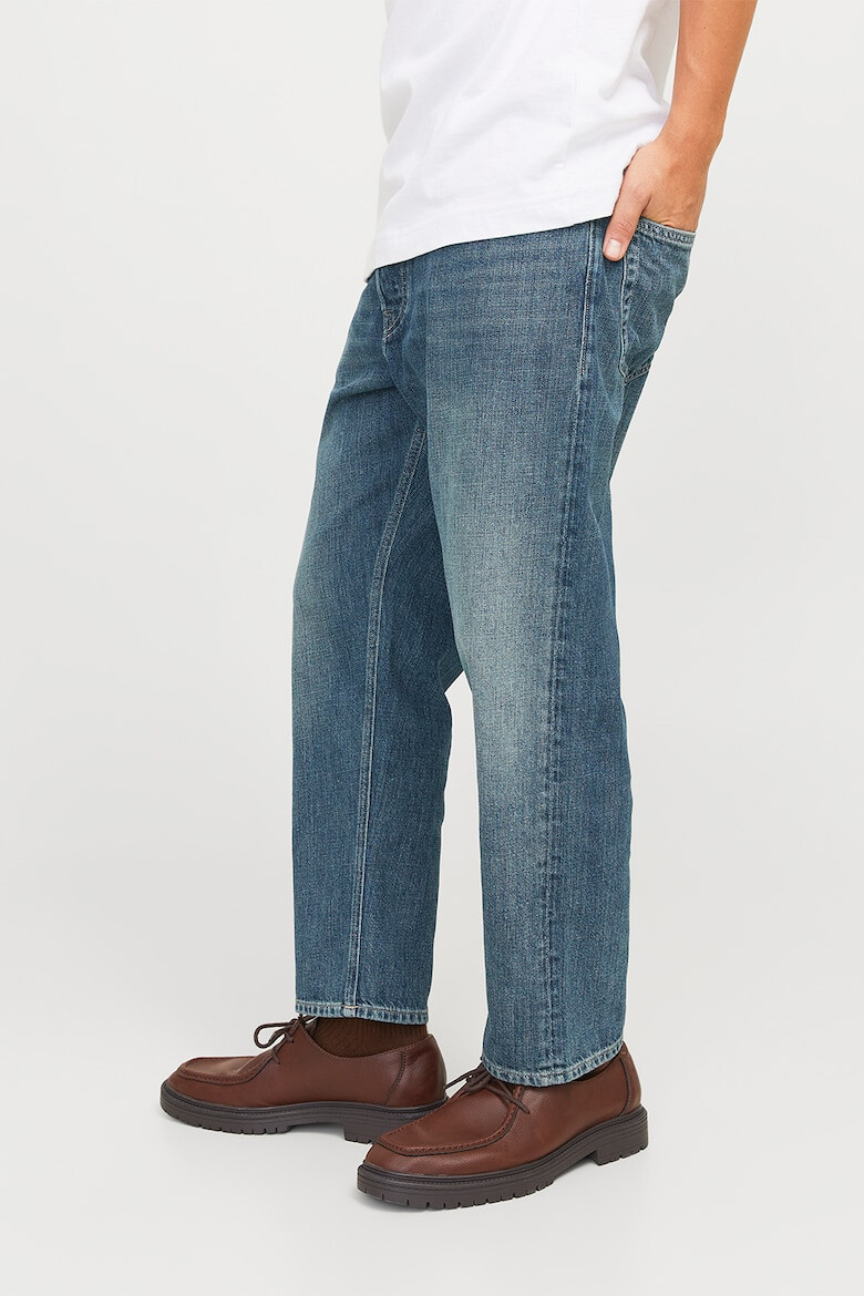 Jack  Jones Скосени дънки - Прашно синьо - Pepit.bg