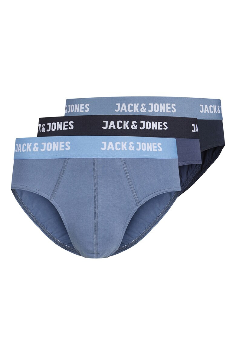 Jack  Jones Слипове с лого - 3 чифта - Pepit.bg