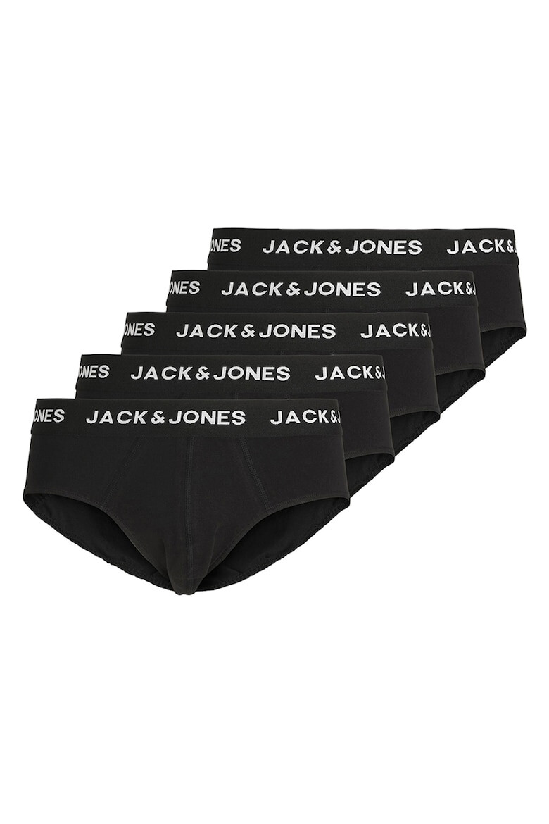 Jack&Jones Jack & Jones Слипове с лого на талията - 5 чифта - Pepit.bg