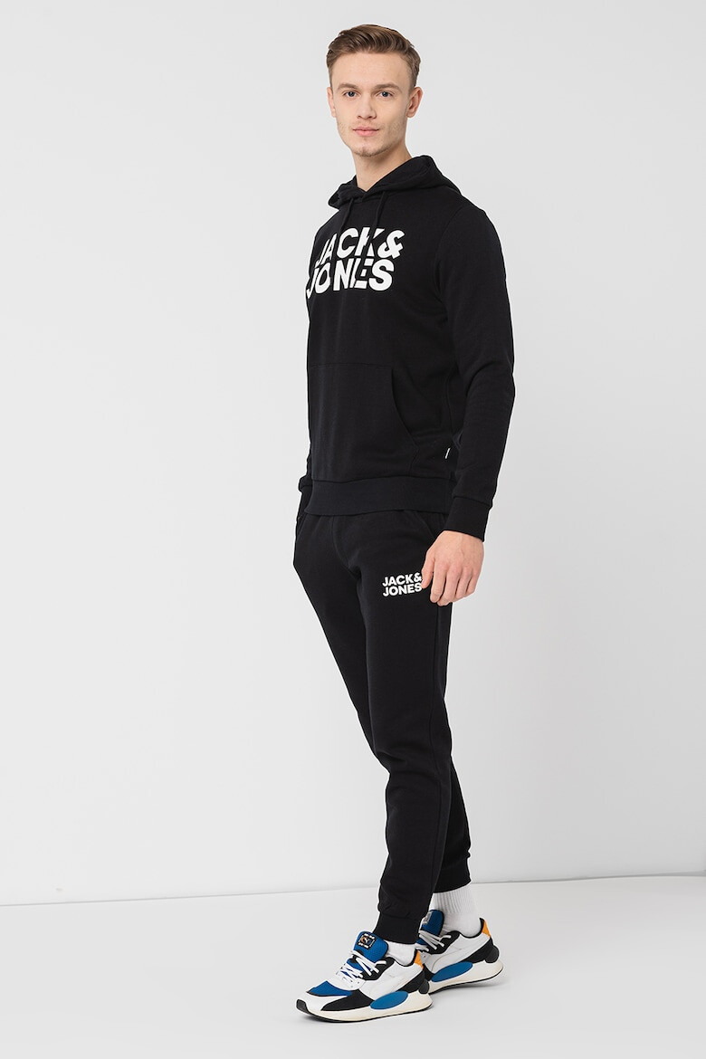 Jack & Jones Спортен екип с качулка и лого - Pepit.bg