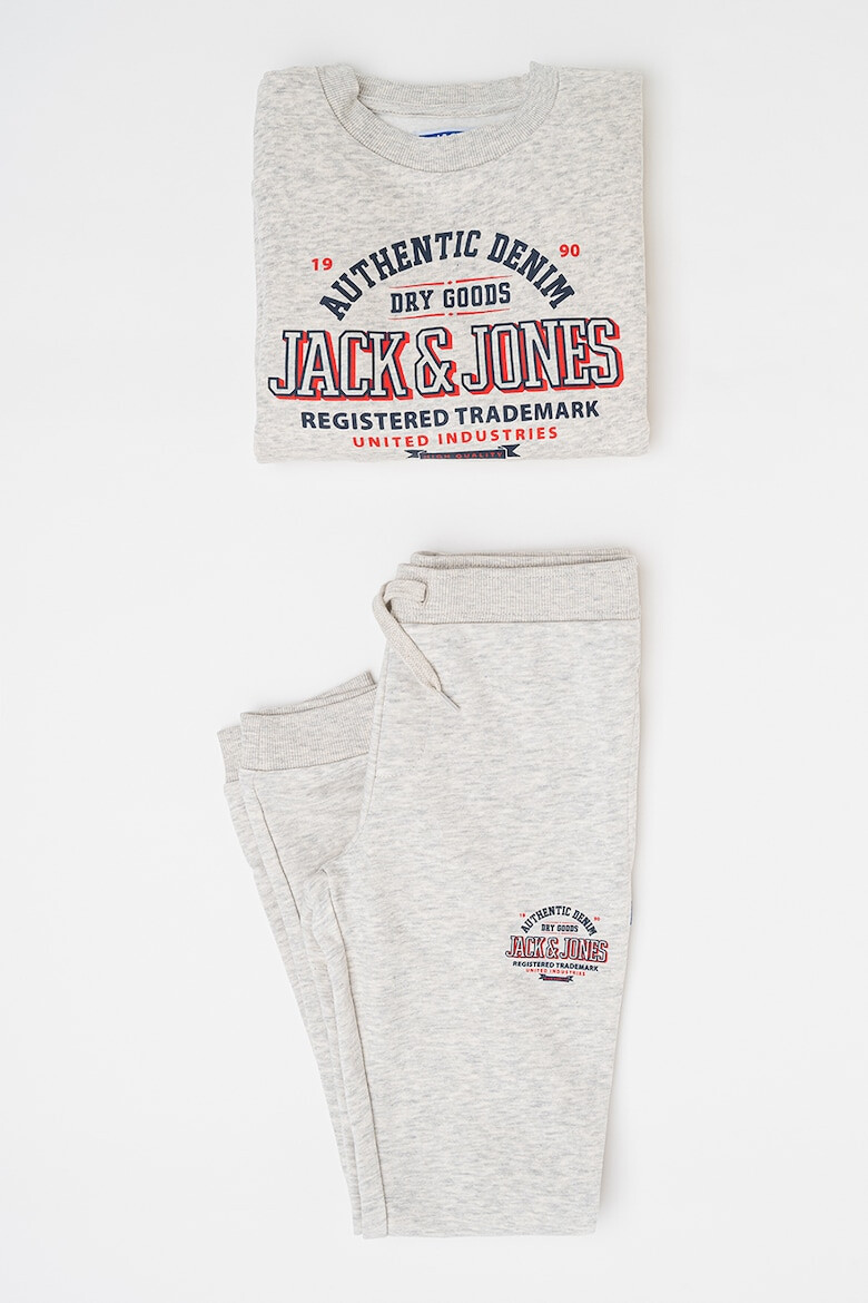 Jack & Jones Спортен екип с овално деколте и лого - Pepit.bg