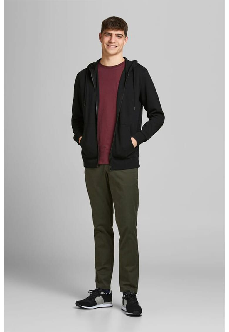 Jack  Jones Худи с памук Basic с цип - Pepit.bg