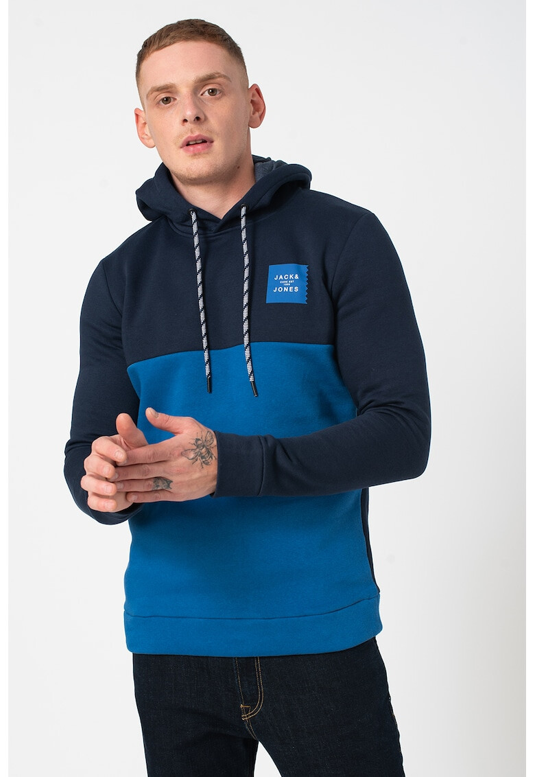 Jack&Jones Суитшърт Booster с качулка и лого - Pepit.bg