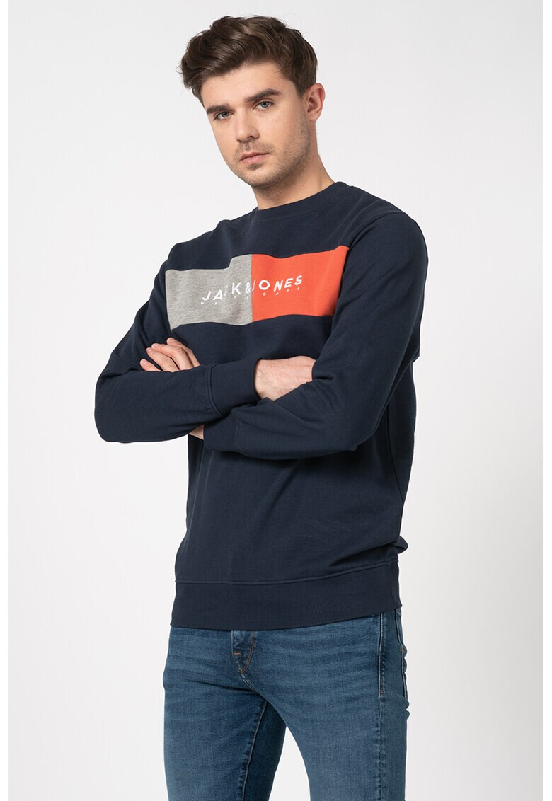 Jack&Jones Суитшърт Callis с бродирано лого - Pepit.bg