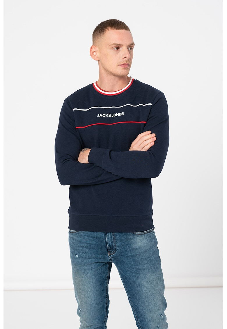 Jack&Jones Суитшърт Cole с овално деколте - Pepit.bg