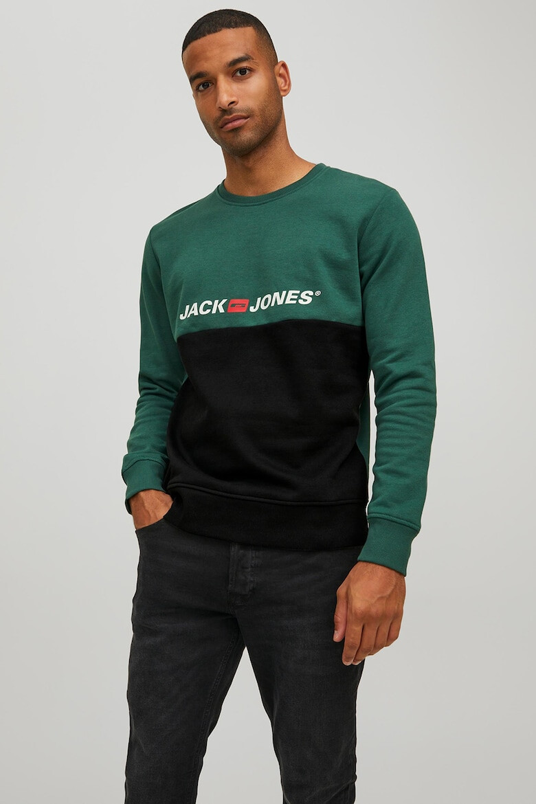 Jack&Jones Jack & Jones Суитшърт Corps с овално деколте и лого - Pepit.bg