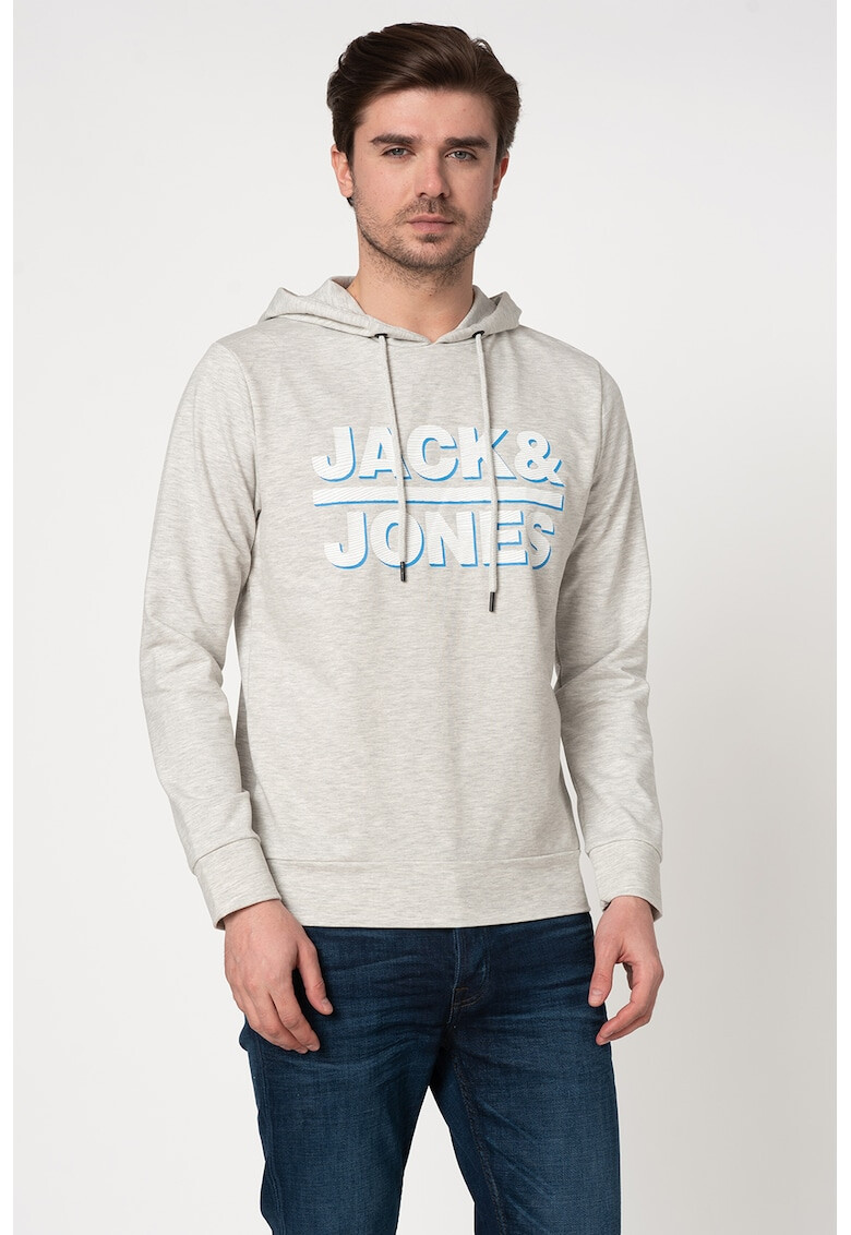 Jack&Jones Суитшърт Dines с качулка и лого - Pepit.bg